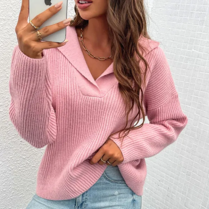 Women's Loose V-Neck Knitted Sweater (BUY 2 FREE SHIPPING)