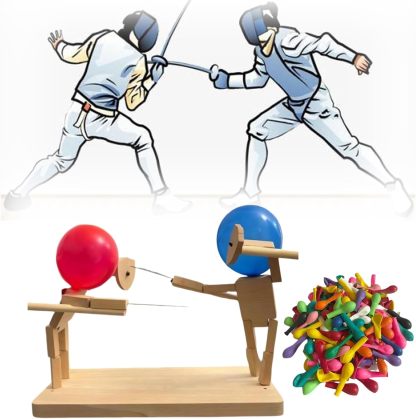 🎁HANDMADE WOODEN FENCING PUPPETS(BUY 2 GET 10%OFF)