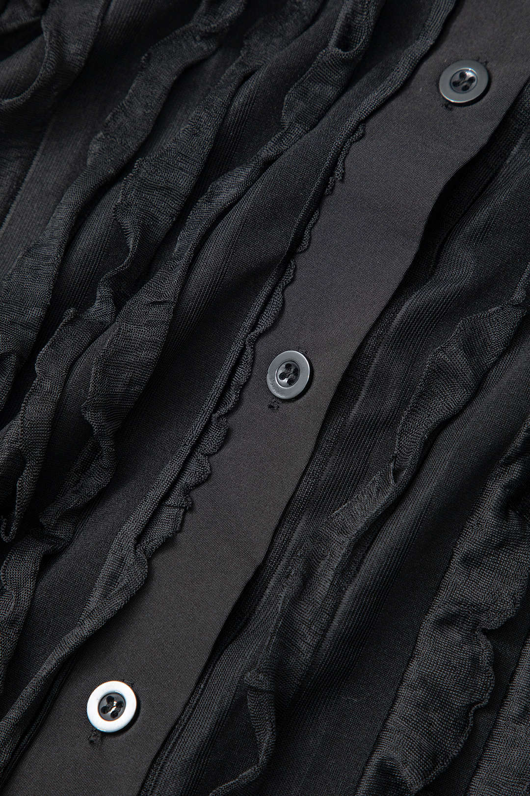 Off Shoulder Textured Button Up Slit Long Sleeve Maxi Dress