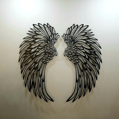🔥1 PAIR ANGEL WINGS METAL WALL ART WITH LED LIGHTS -🎁 GIFT TO HER