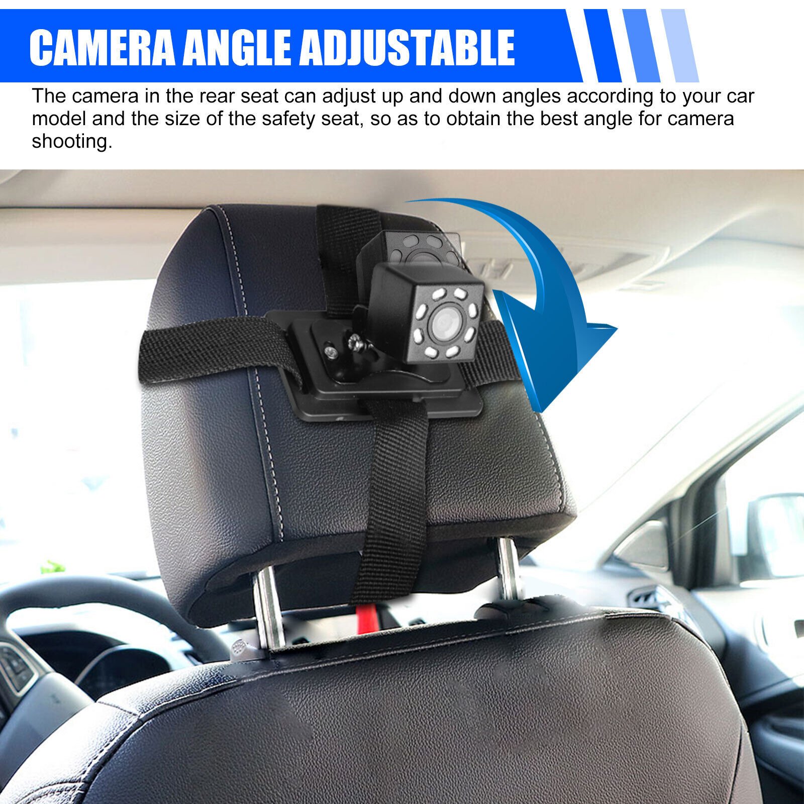 Baby Car Seat Rear View Camera Monitor Safe 4.3"