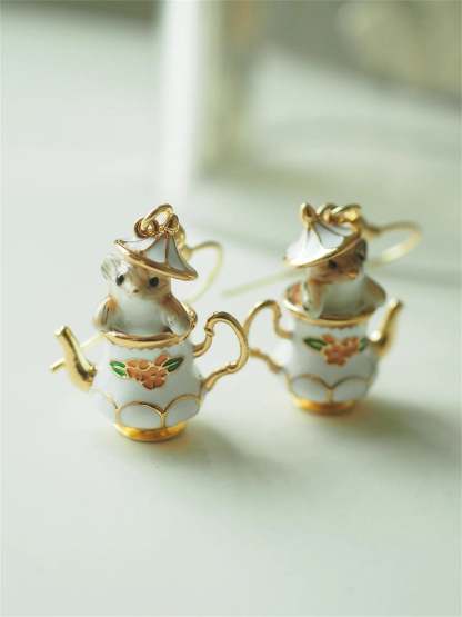 🔥Mouse In My Teapot Earrings Set