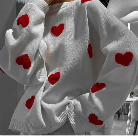 Heart Love Knitted Sweater