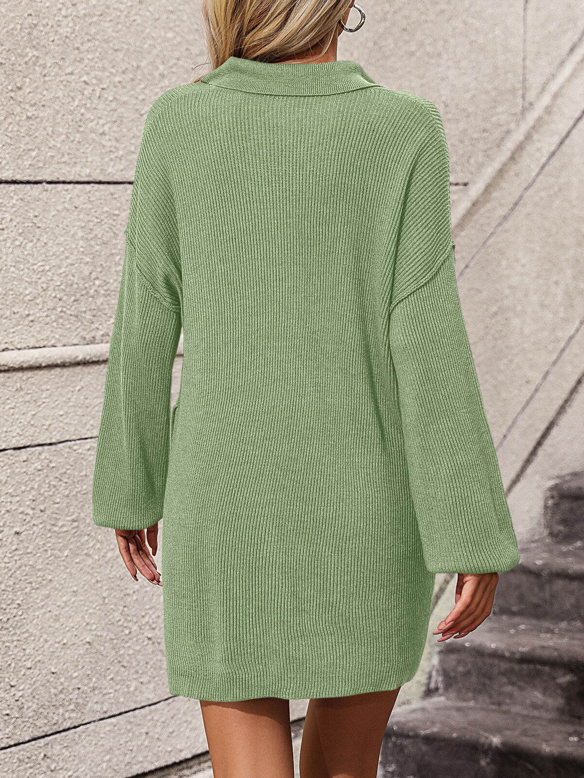 Women's V Neck Sweater Casual Dress (BUY 2 FREE SHIPPING)