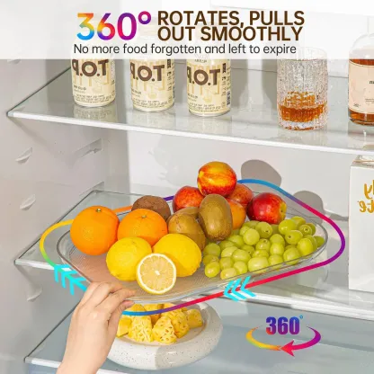 2024 New Lazy Susans Turntable Organizer for Refrigerator-😍BUY 3 GET 10% OFF & FREE SHIPPING