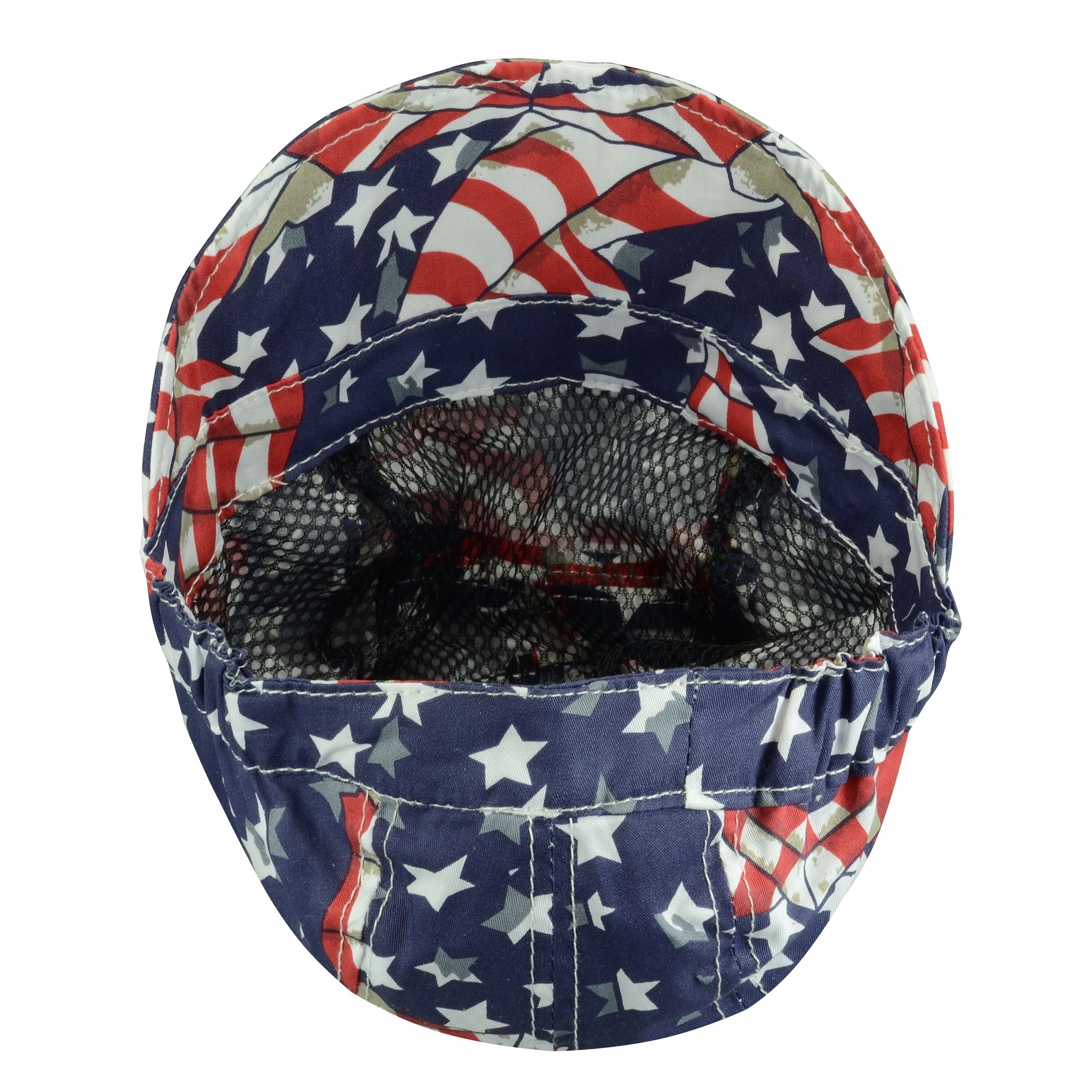 HK-Bluesweld Welding Protective Gear Helmet Caps American Flag Pure Cotton for Welders