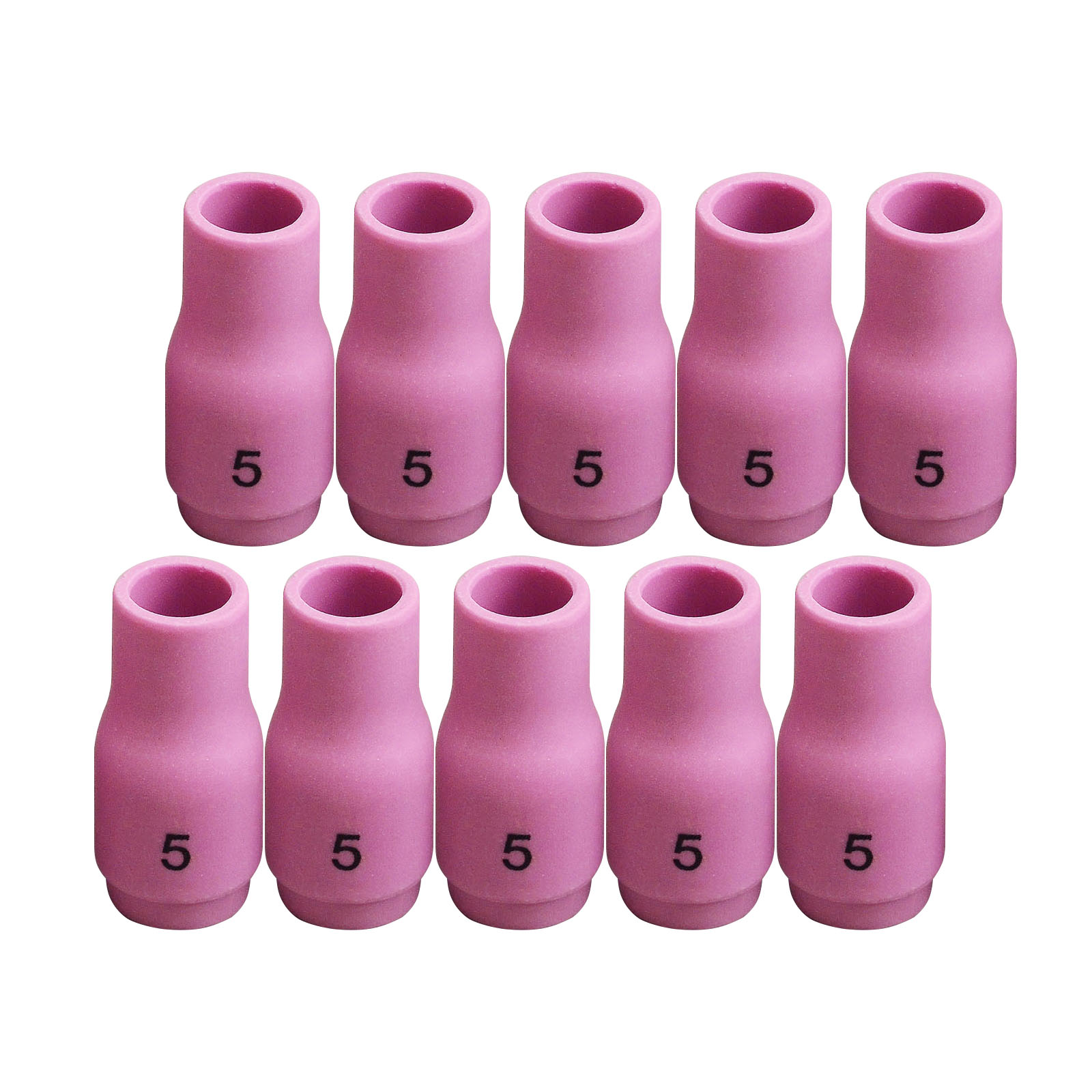 HK-Bluesweld TIG Alumina Nozzle Ceramic Cups #5 13N09 5/16" Orifice Fit PTA SR DB WP 9 17 18 20 25 26 TIG Welding Torch Accessories 10pk