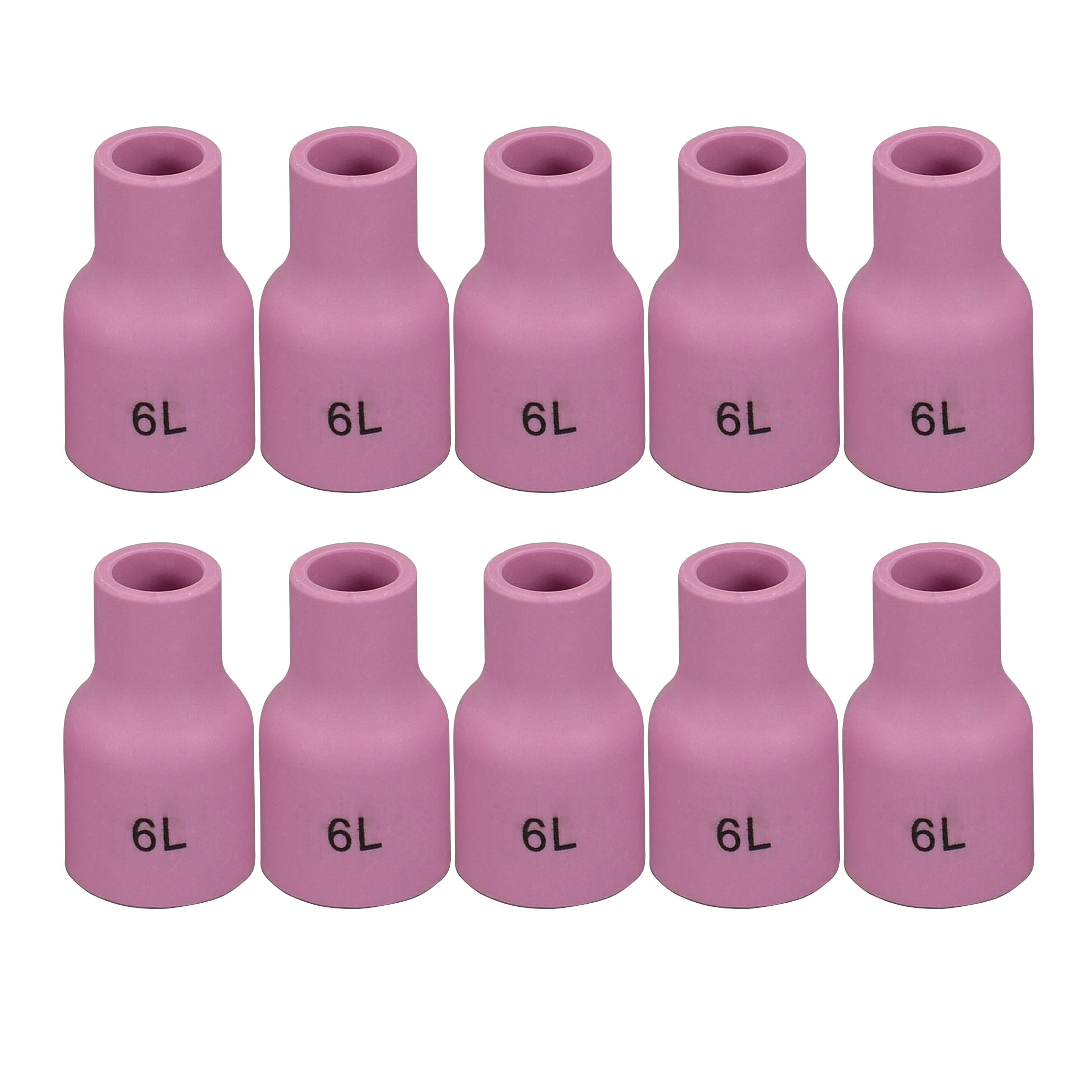 TIG Gas Lens Alumina Nozzle Ceramic Cup 53N60L (#6L 3/8") Fit PTA DB SR WP 9 17 18 20 25 26 TIG Welding Torch 10pk