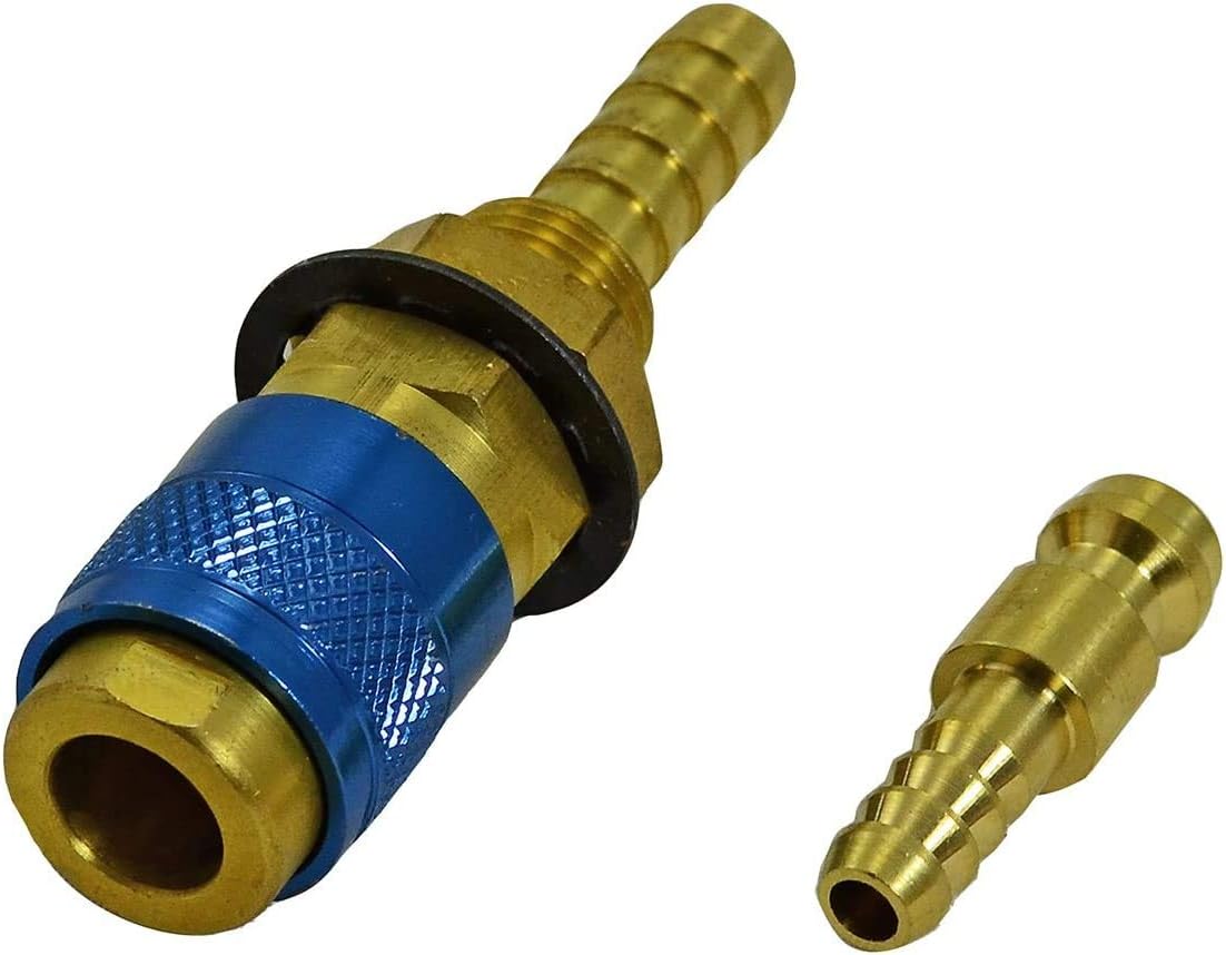 Argon Quick Connect Fittings Hose Connector for QQ300 PTA DB SR WP 17 18 26 TIG Welding Torch Blue Color