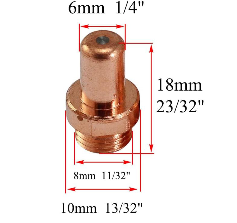C1402 Plasma Electrode and C1396 Nozzle Fit CEBORA P70 CP-70 CB70 Plasma Cutter Torch 20pcs