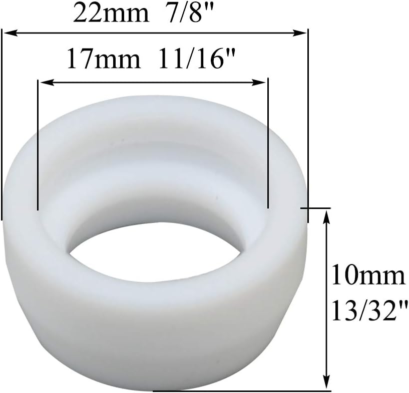 HK-Bluesweld 16pcs TIG Collet Bodies 10N30 10N31 10N32 10N28 406488 Collets TIG Back Caps 57Y02 57Y03 57Y04 Alumina 10N46 10N47 10N48 10N49 Cup Gasket 18CG Kit Fit WP 17 18 26 TIG Welding Torch