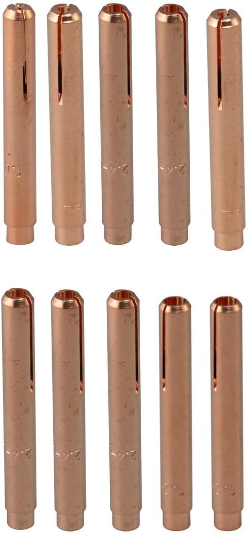 TIG Jumbo Long Collet Kit 13N21L 13N22L 13N24L 13N23L Fit SR WP 9 20 25 TIG Welding Torch 10pk