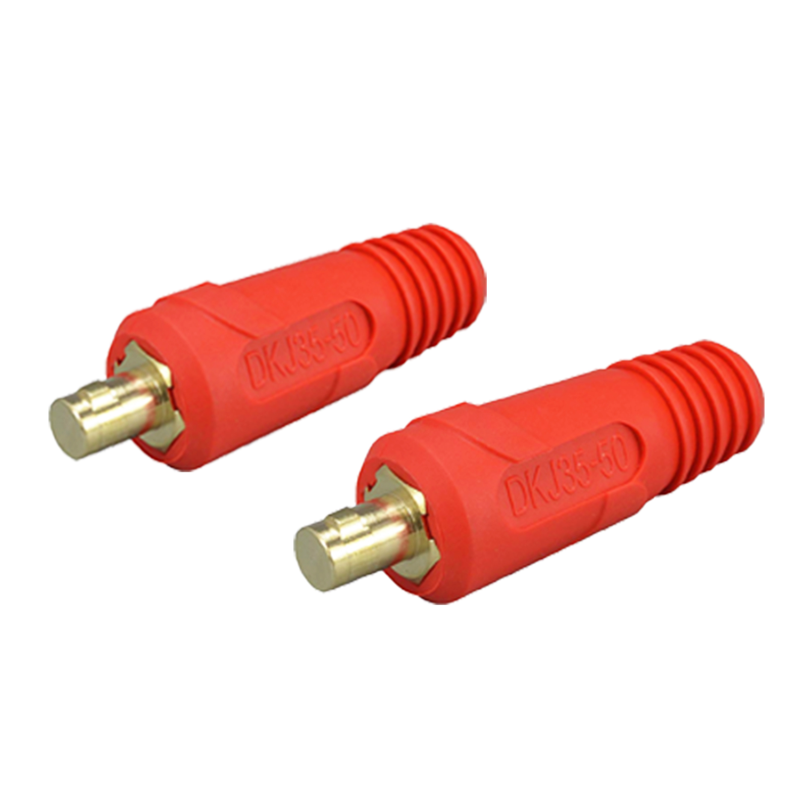 TIG Welding Cable Panel Connector-Plug DKJ35-50 315Amp Dinse Quick Fitting Red 2pk