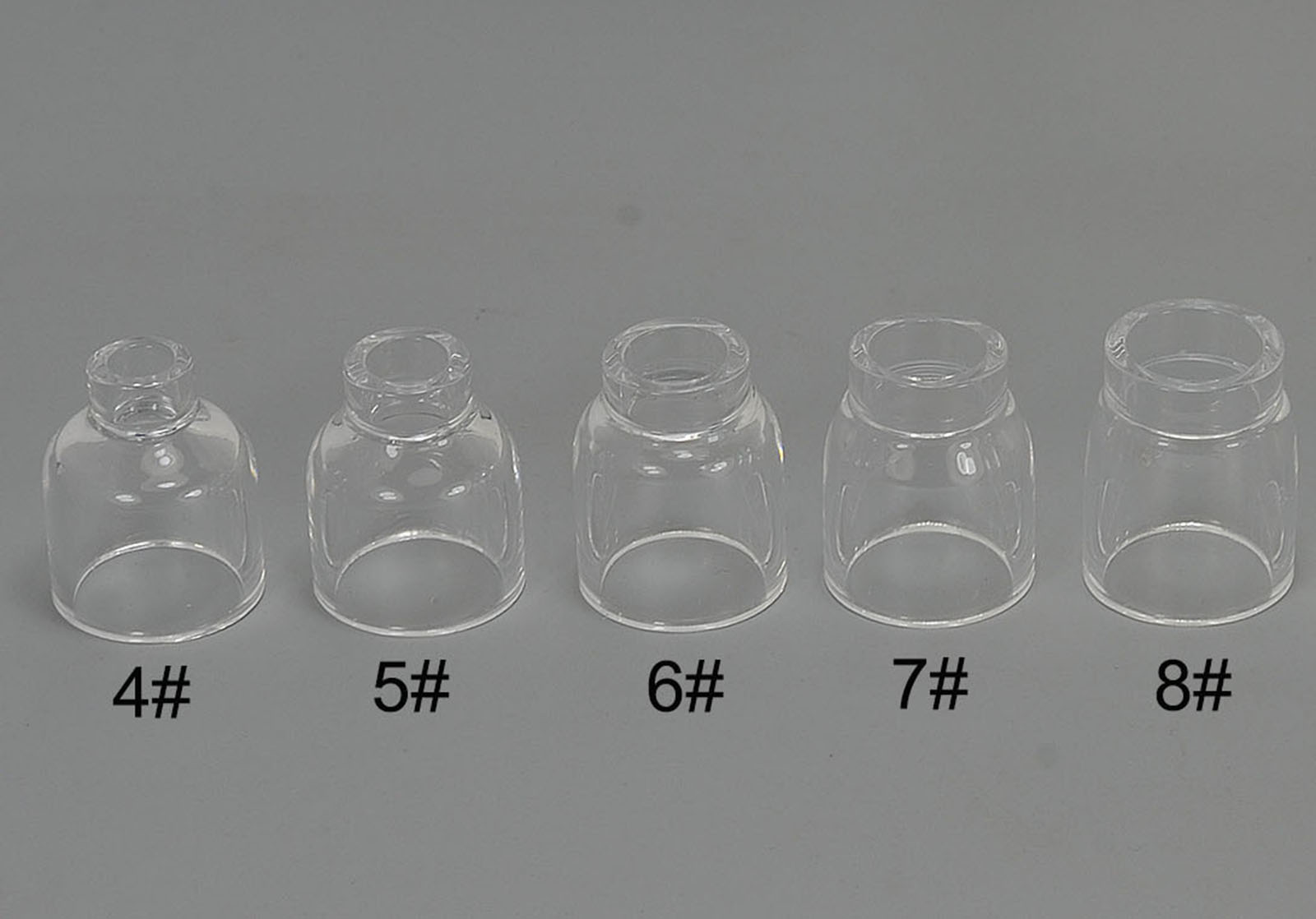 TIG Stubby Gas Lens Collet Bodies 17CB20 17GL 10N Series Glass Cups Clear Quartz Nozzle 4#~8# Alumina Nozzles Ceramic Cups 53N 13N series for SR WP 17 18 26 TIG Welding Torch 54pcs