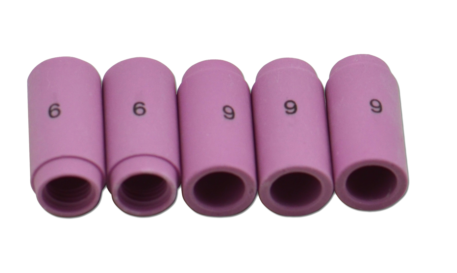 HK-Bluesweld TIG Alumina Nozzle Ceramic Cups #6 13N10 3/8" Orifice Fit PTA SR DB WP 9 17 18 20 25 26 TIG Welding Torch Accessories 10pk