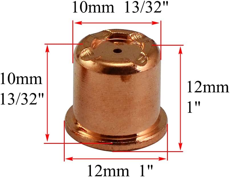 C1402 Plasma Electrode and C1396 Nozzle Fit CEBORA P70 CP-70 CB70 Plasma Cutter Torch 20pcs