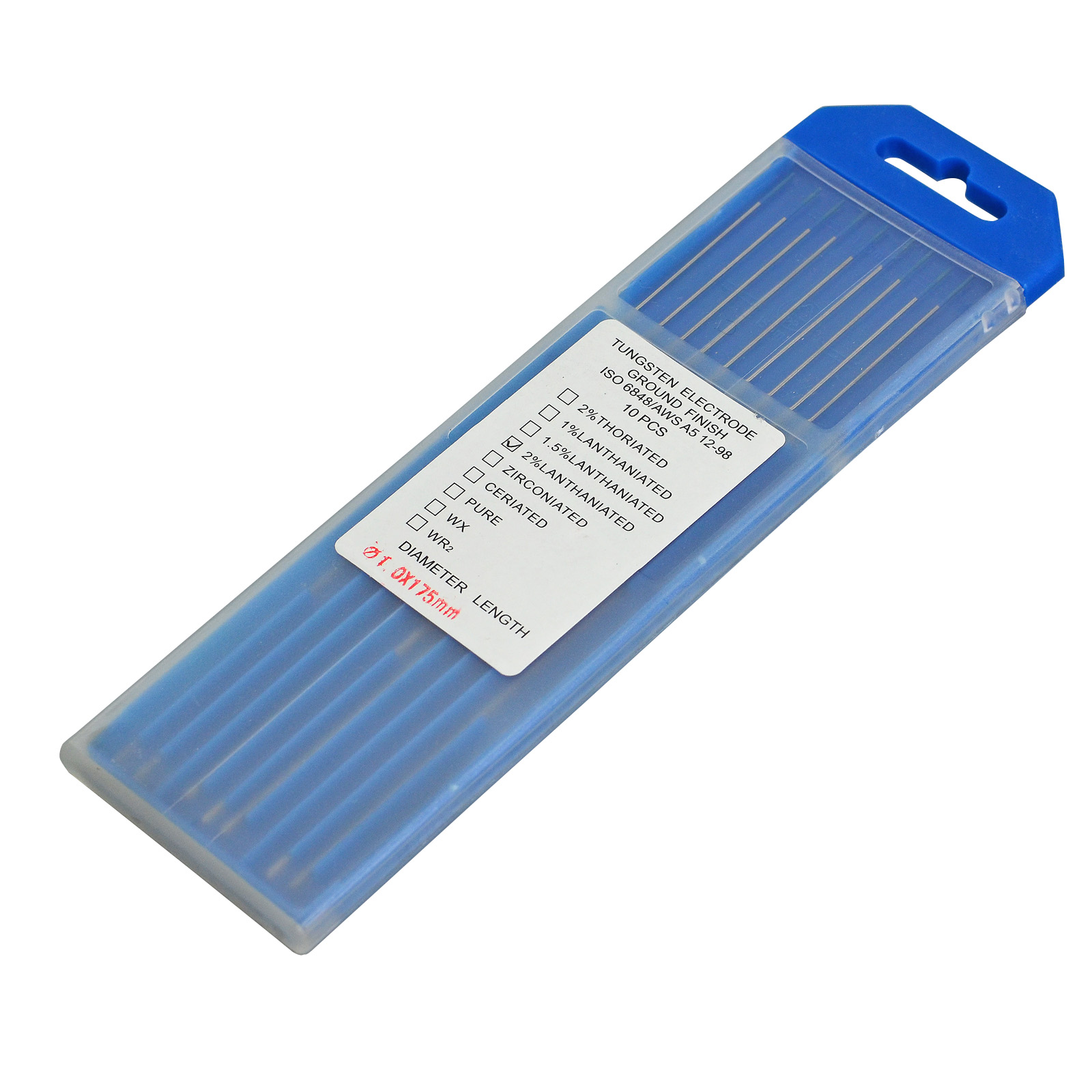 2 Percent Lanthanate​d WL20 Sky Blue TIG Welding Tungsten Electrode 1.0x175mm 10PK