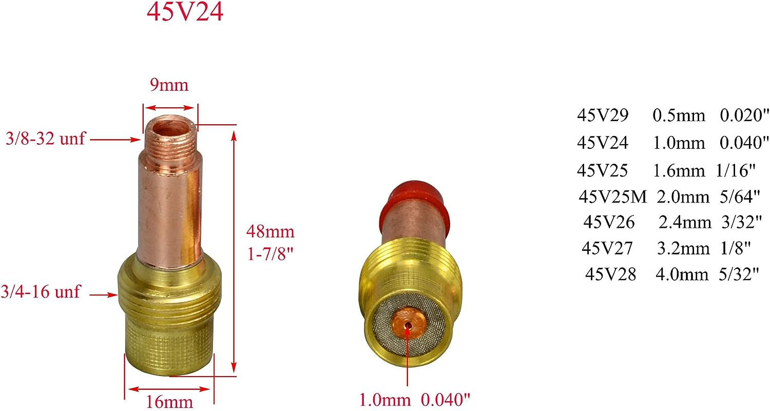 HK-Bluesweld TIG Gas Lens Collet Body Consumables Kit Fit QQ300 PTA DB SR WP 17 18 26 TIG Welding Torch 51pcs