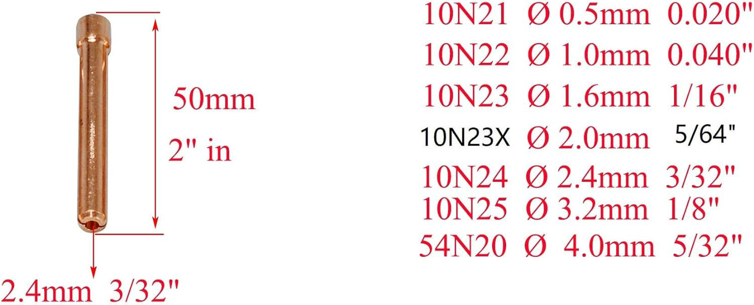 HK-Bluesweld TIG Gas Lens Collet Body Consumables Kit Fit QQ300 PTA DB SR WP 17 18 26 TIG Welding Torch 51pcs