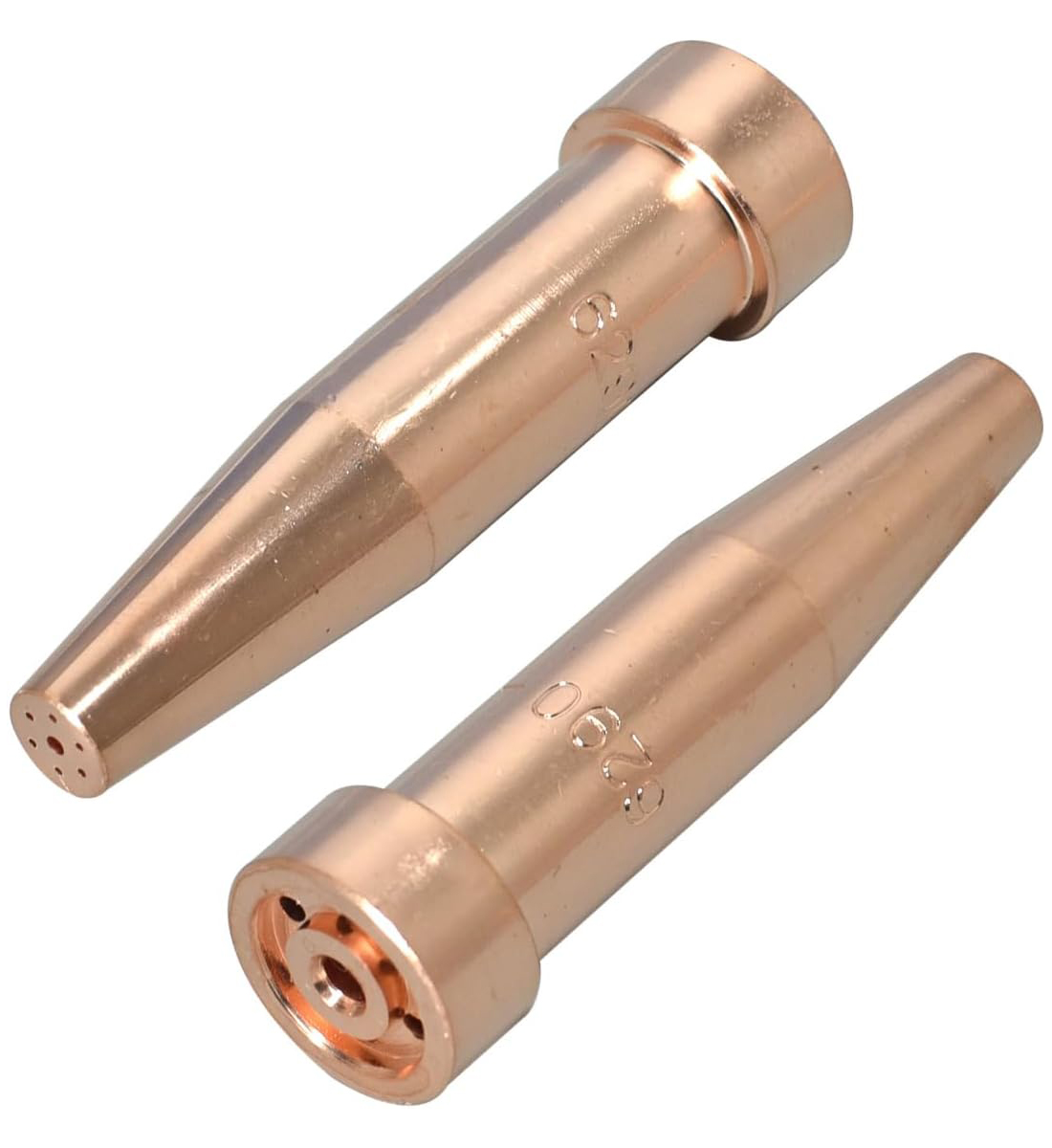Acetylene Cutting Tips 6290 Size 2 & 6290-2 for Oxygen Oxyfuel Cutter Torch Made of Copper PK2