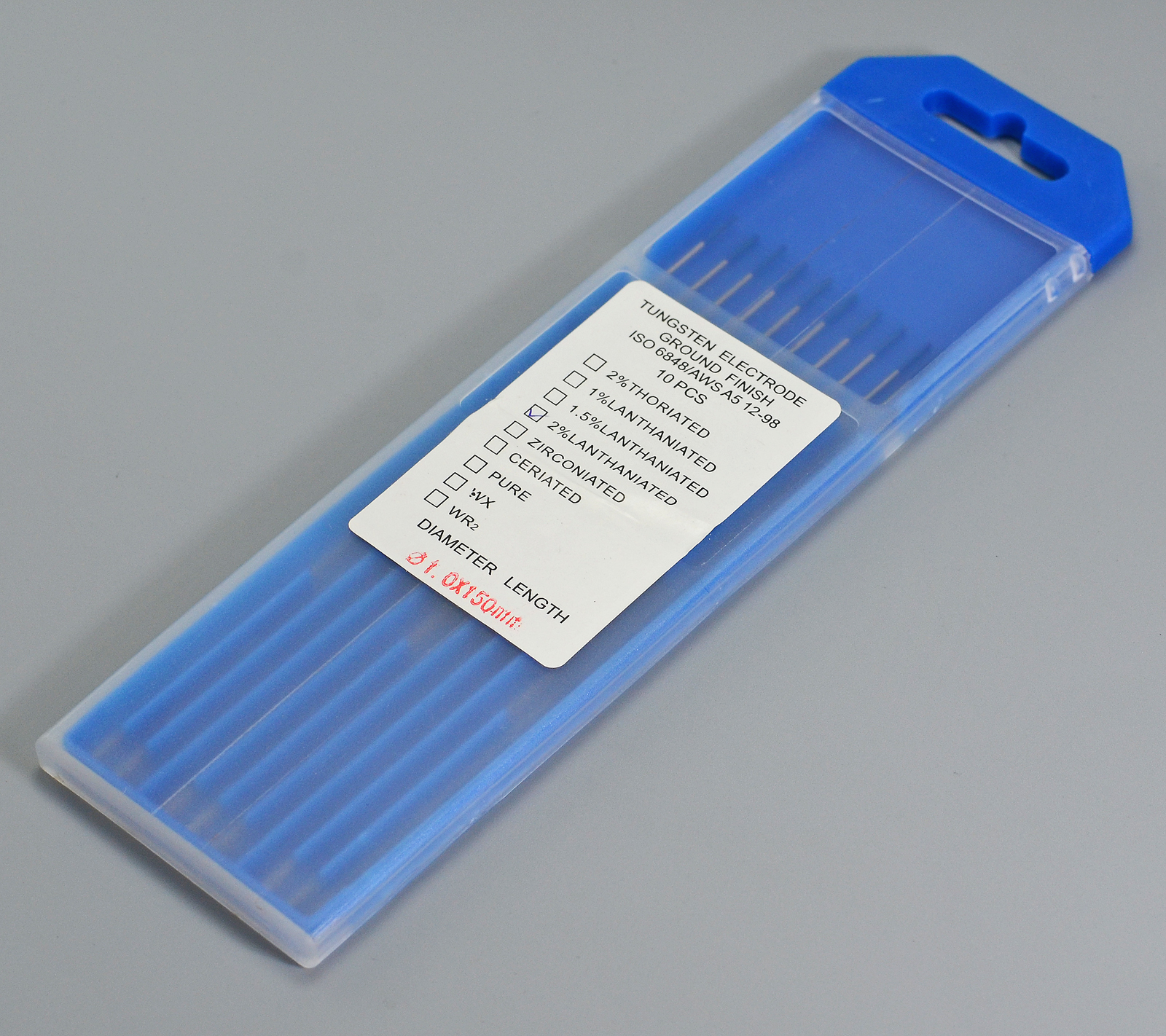 2 Percent Lanthanate​d WL20 Sky Blue TIG Welding Tungsten Electrode 1.0x150mm 10PK