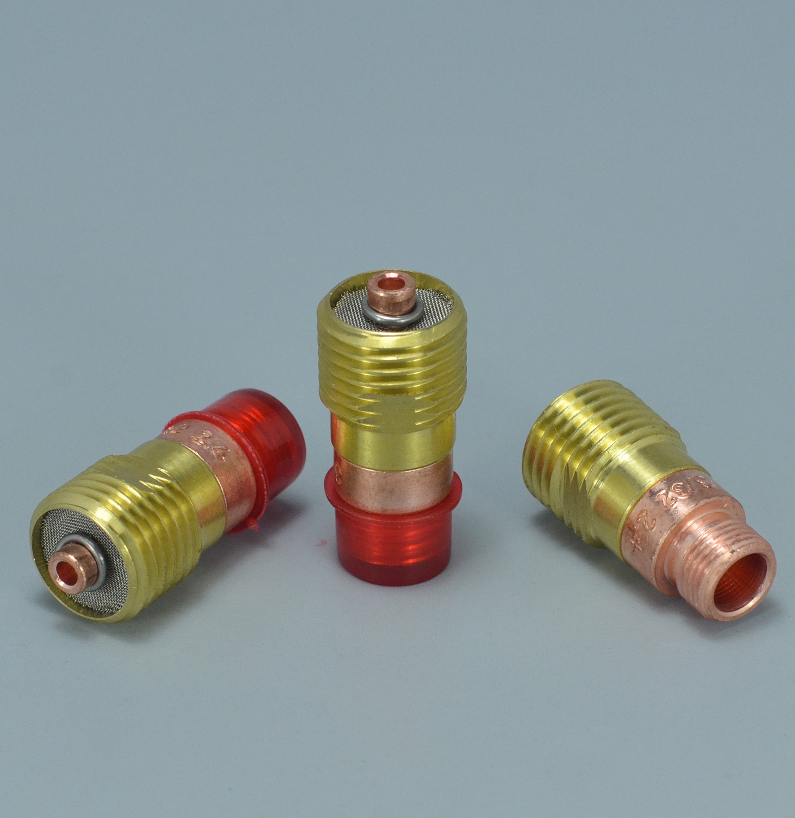 TIG Stubby Gas Lens 17GL332 (3/32" & 2.4mm) Orifice Fit For SR WP 17 18 26 TIG Welding Torch 3pk