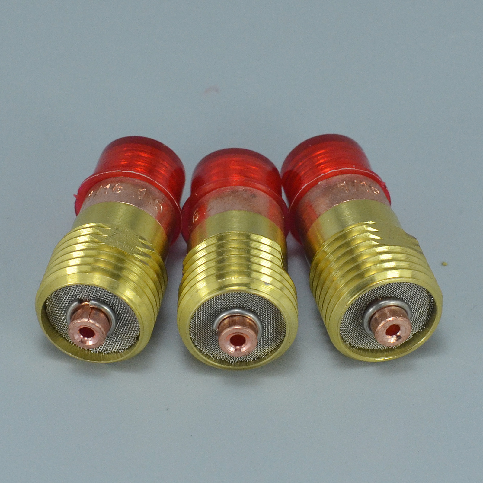 TIG Stubby Gas Lens TIG Collet 1/16'' 17GL116 Kit Fit DB SR WP 17 18 26 TIG Welding Torch 3pk