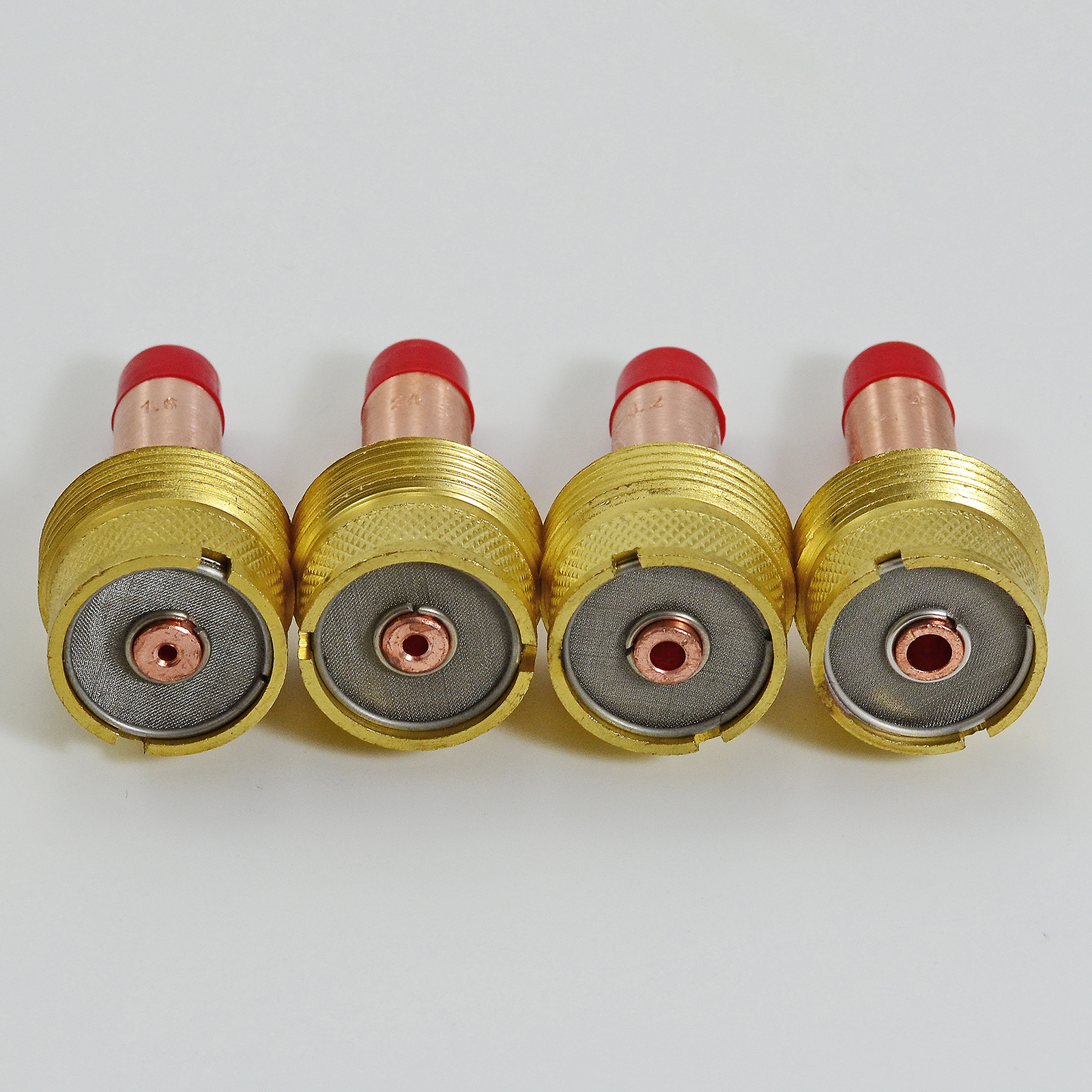 HK-Bluesweld TIG Large Diameter Gas Lens Collet Kit 45V116 (1/16") 45V64 (3/32") 995795 (1/8") Ceramic Cup 57N75 6# 3/8" 57N74 8# 1/2" 53N88#10 5/8" 53N87#12 3/4" For WP 17 18 26 TIG Welding Torch 14pcs