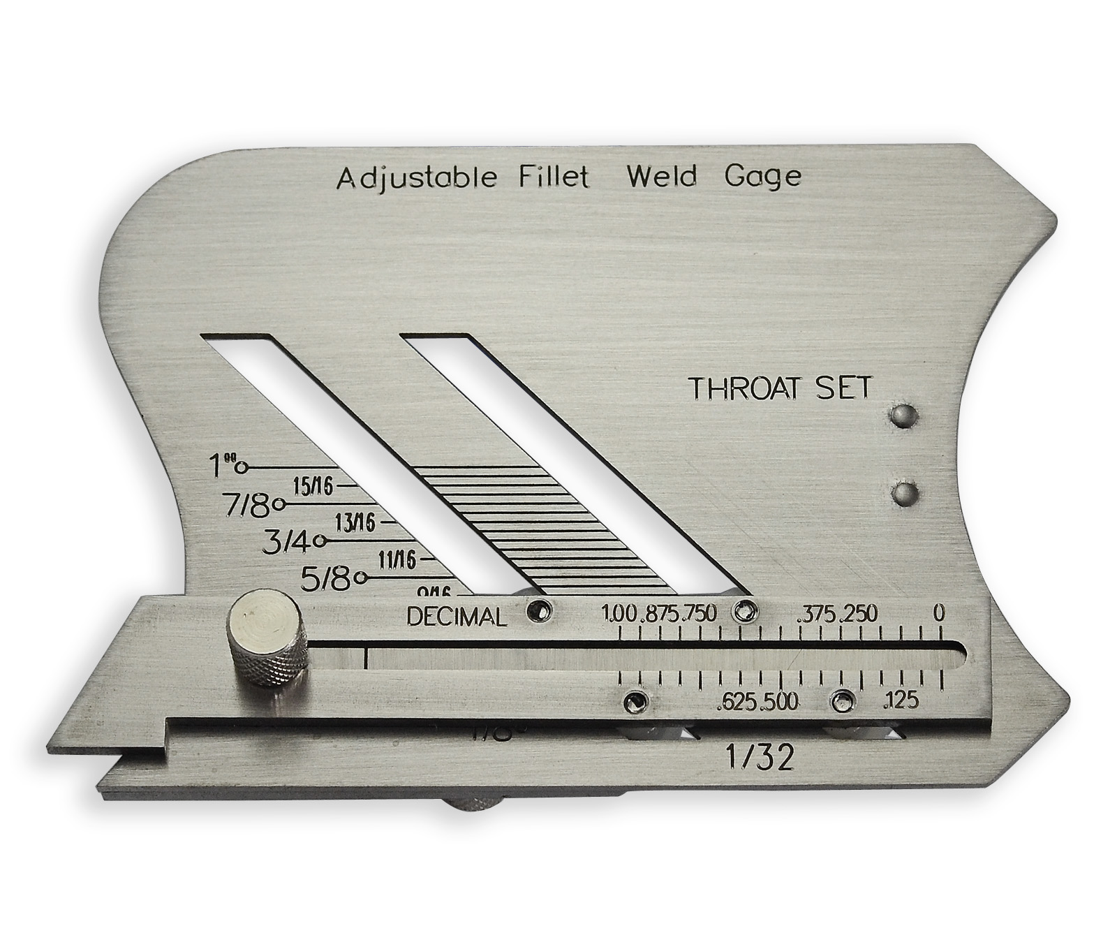 Adjustable Fillet Weld Gauge and Unequal Leg Measurement Feature Weld Inspection