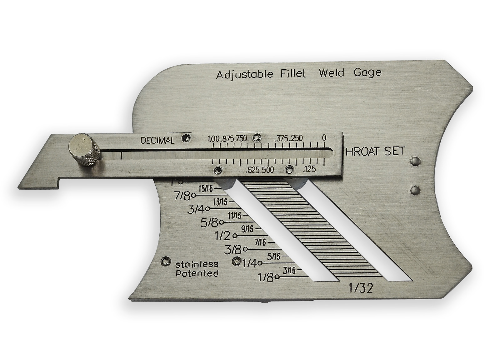 Adjustable Fillet Weld Gauge and Unequal Leg Measurement Feature Weld Inspection