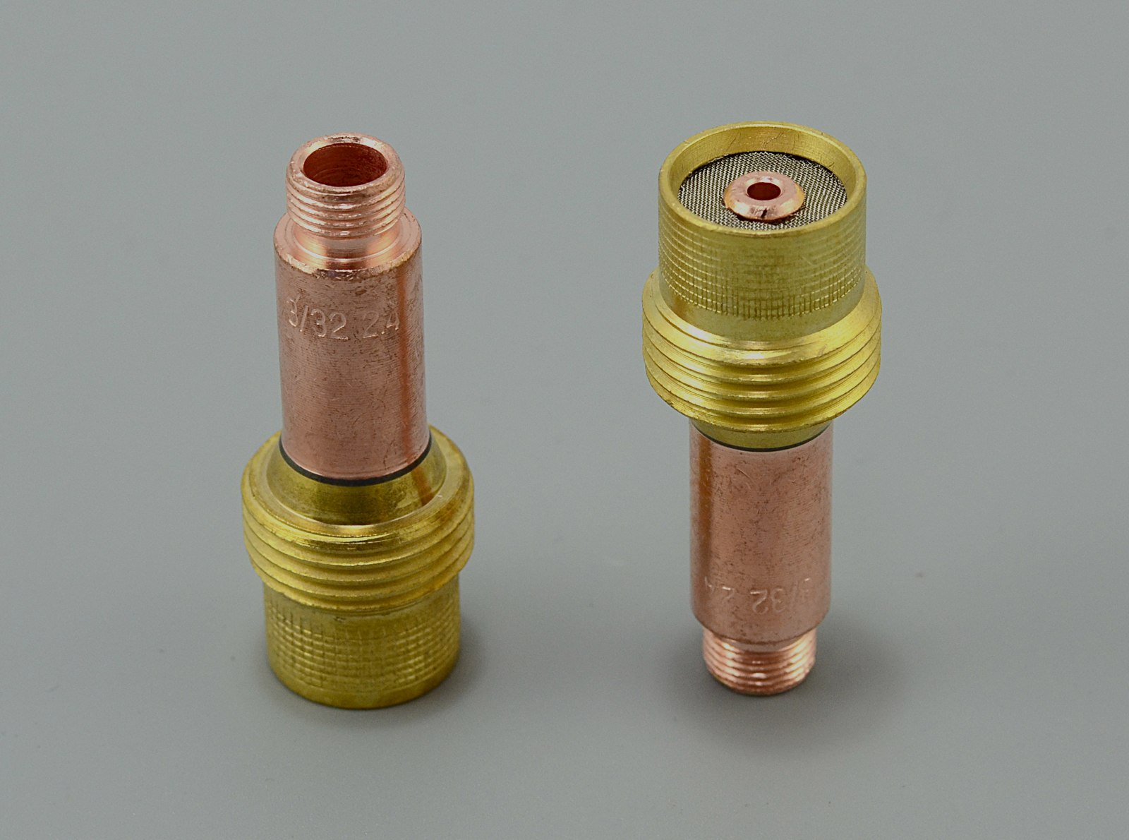 TIG Gas Lens Collets Bodies Large Diameter 45V26 3/32" 2.4mm Orifice for QQ300 PTA DB SR WP 17 18 26 TIG Welding Torch Pack of 2