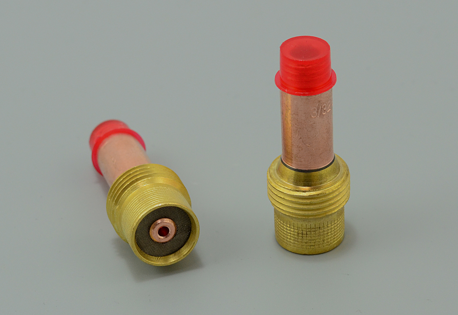 TIG Gas Lens Collets Bodies Large Diameter 45V26 3/32" 2.4mm Orifice for QQ300 PTA DB SR WP 17 18 26 TIG Welding Torch Pack of 2