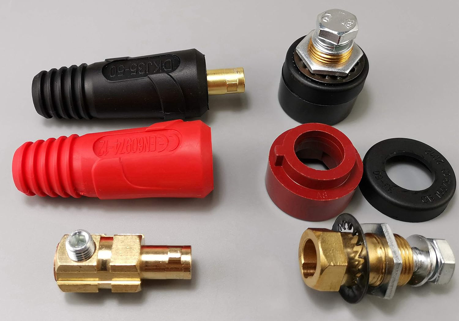 HK-Bluesweld TIG Welding Cable Panel Connector-plug DKJ35-50 DKZ35-50 Dinse Quick Fitting 315Amp 4pcs