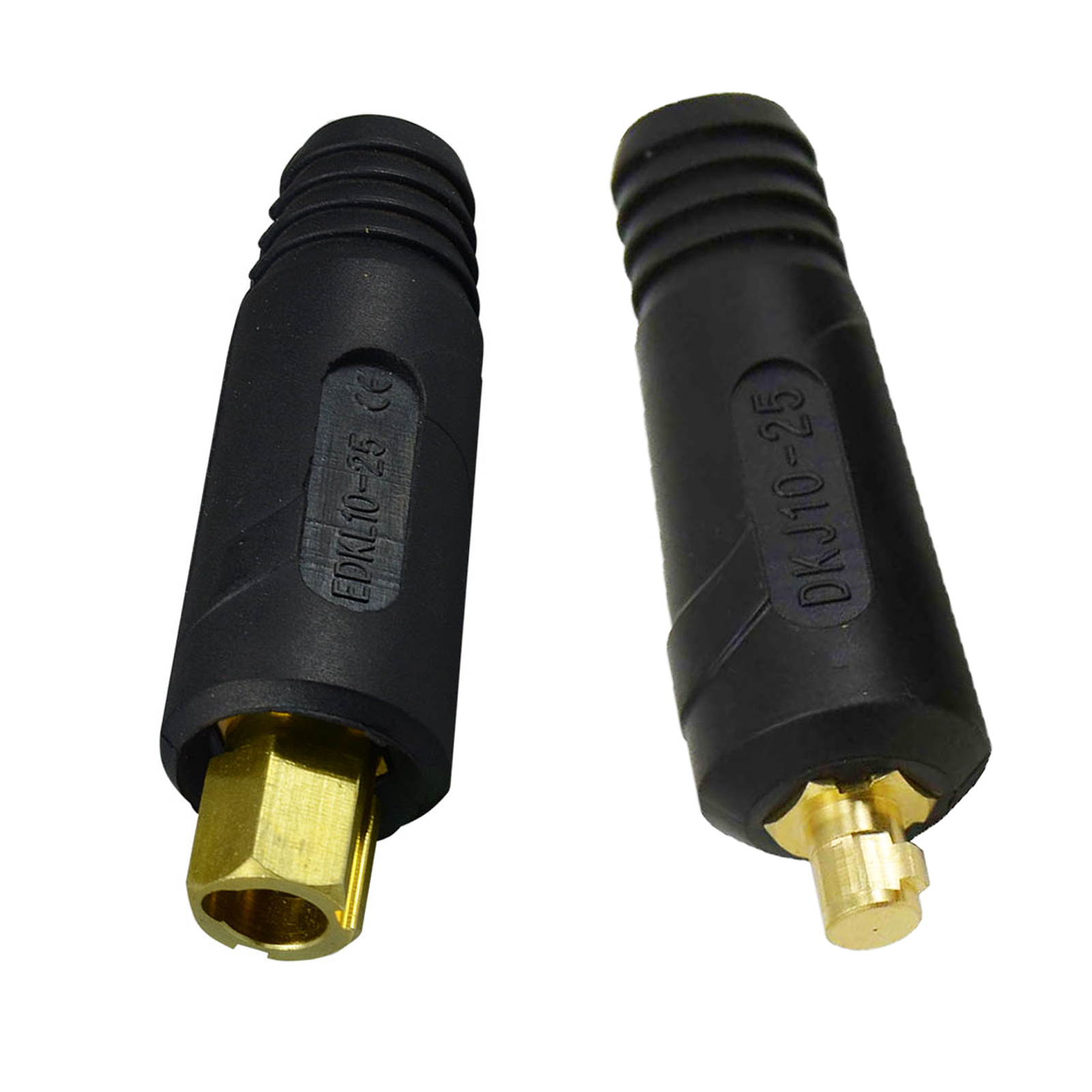 HK-Bluesweld TIG Welding Cable Panel Connector-plug DKJ10-25 & EDKL10-25 200Amp Dinse Quick Fitting 4pcs