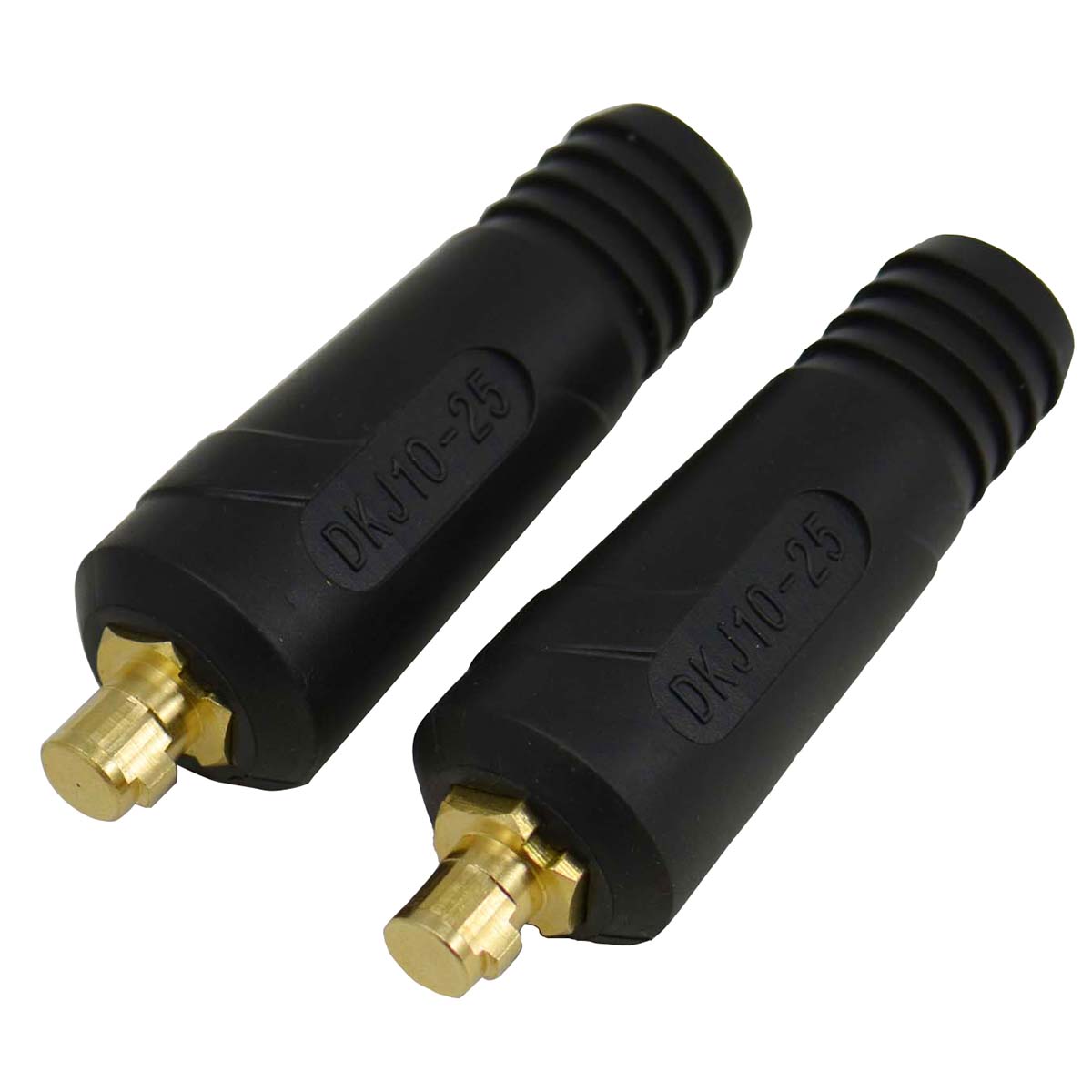 HK-Bluesweld TIG Welding Cable Panel Connector-plug Black DKJ10-25 200Amp Dinse Quick Fitting 2pk