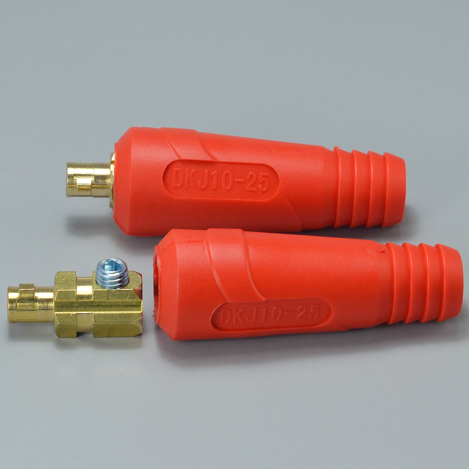 DINSE TIG Welding Cable Panel Connector-plug DKJ10-25 200Amp Dinse Quick Fitting Red 2pk