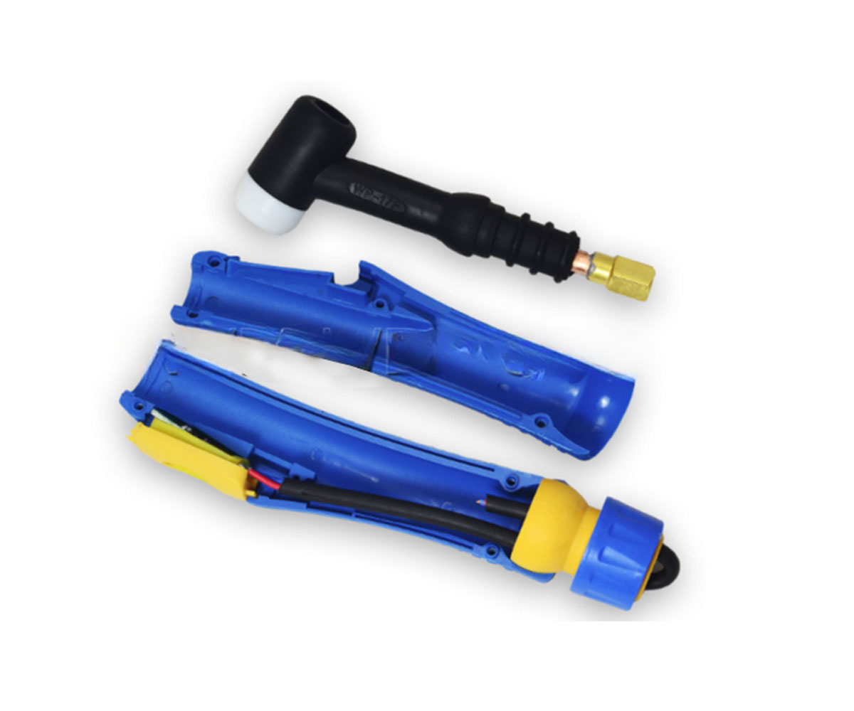 HK-Bluesweld WP17 WP-17FV 17F Torch Head EURO 12Feet 150Amp Tig Welding Torch Complete With Flexible & Valve Head