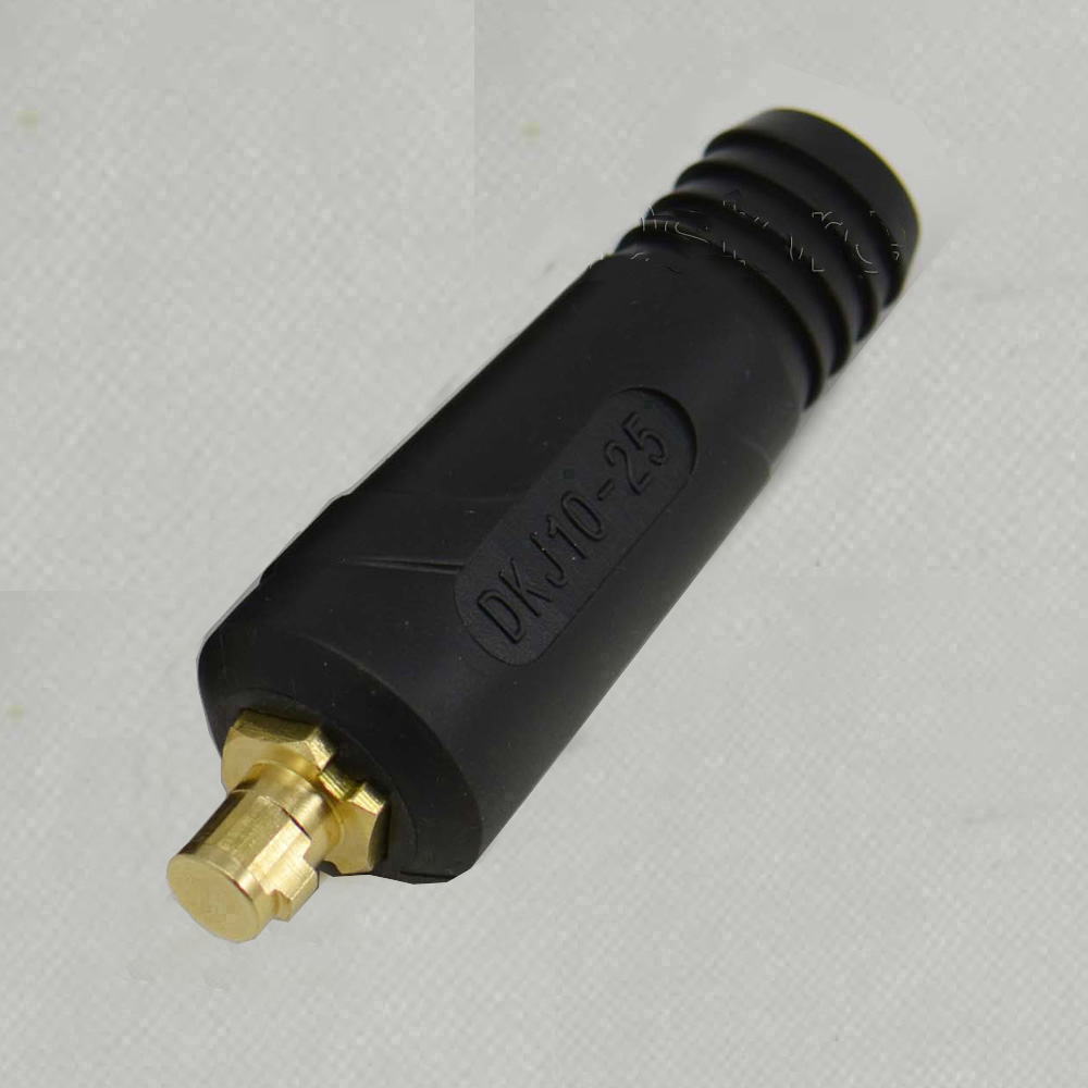 TIG Welding Cable Panel Connector-plug Black DKJ10-25 200Amp Dinse Quick Fitting  