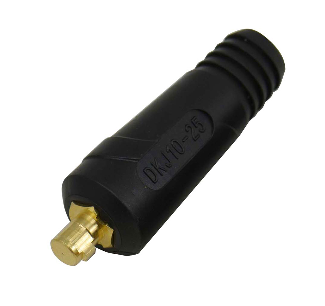 TIG Welding Cable Panel Connector-plug Black DKJ10-25 200Amp Dinse Quick Fitting  