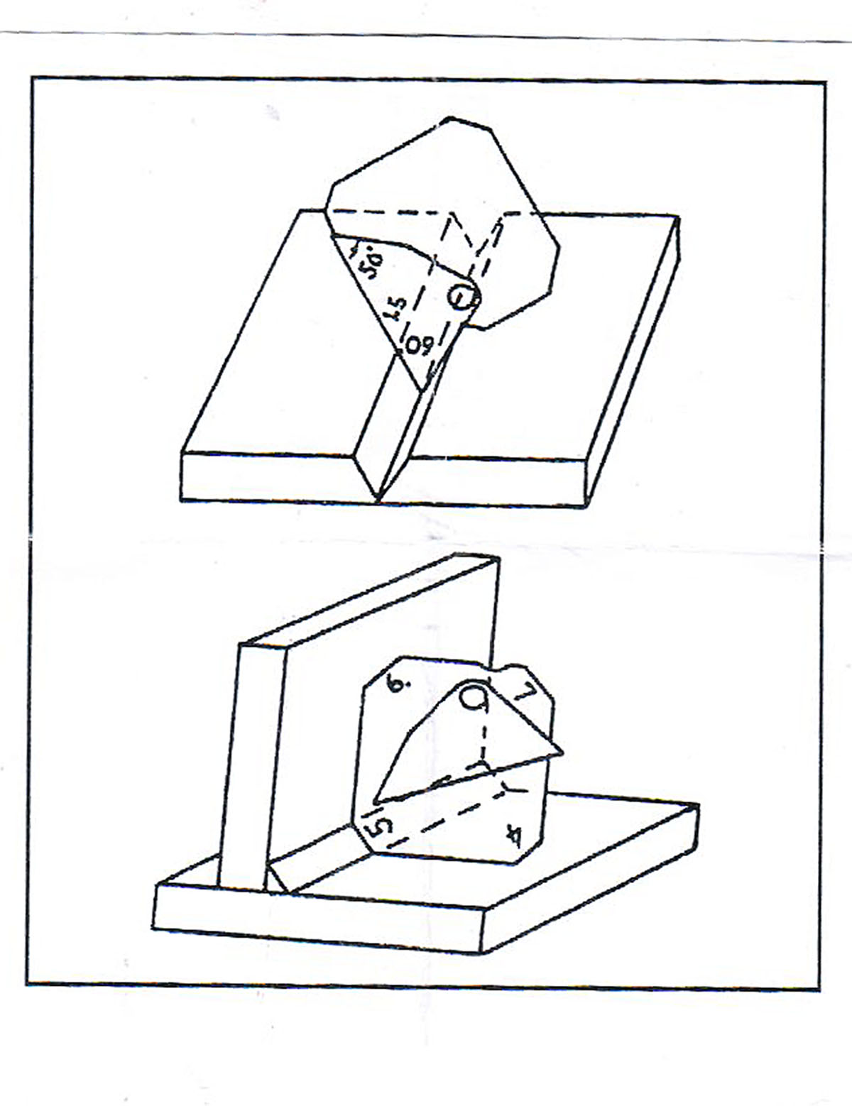 Square Weld Fillet Throat Leg Width Multi Function Welding Gauge Inspection Tool