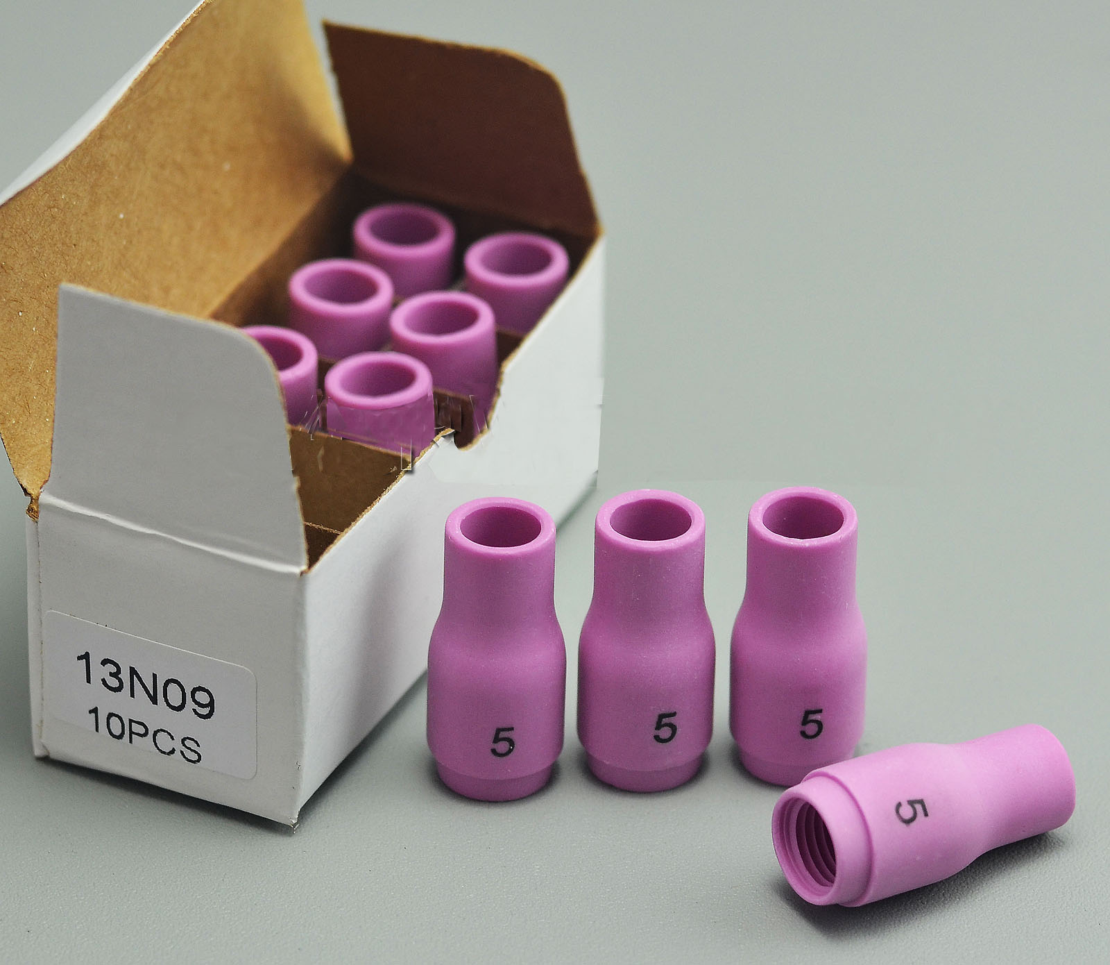 HK-Bluesweld TIG Alumina Nozzle Ceramic Cups #5 13N09 5/16" Orifice Fit PTA SR DB WP 9 17 18 20 25 26 TIG Welding Torch Accessories 10pk