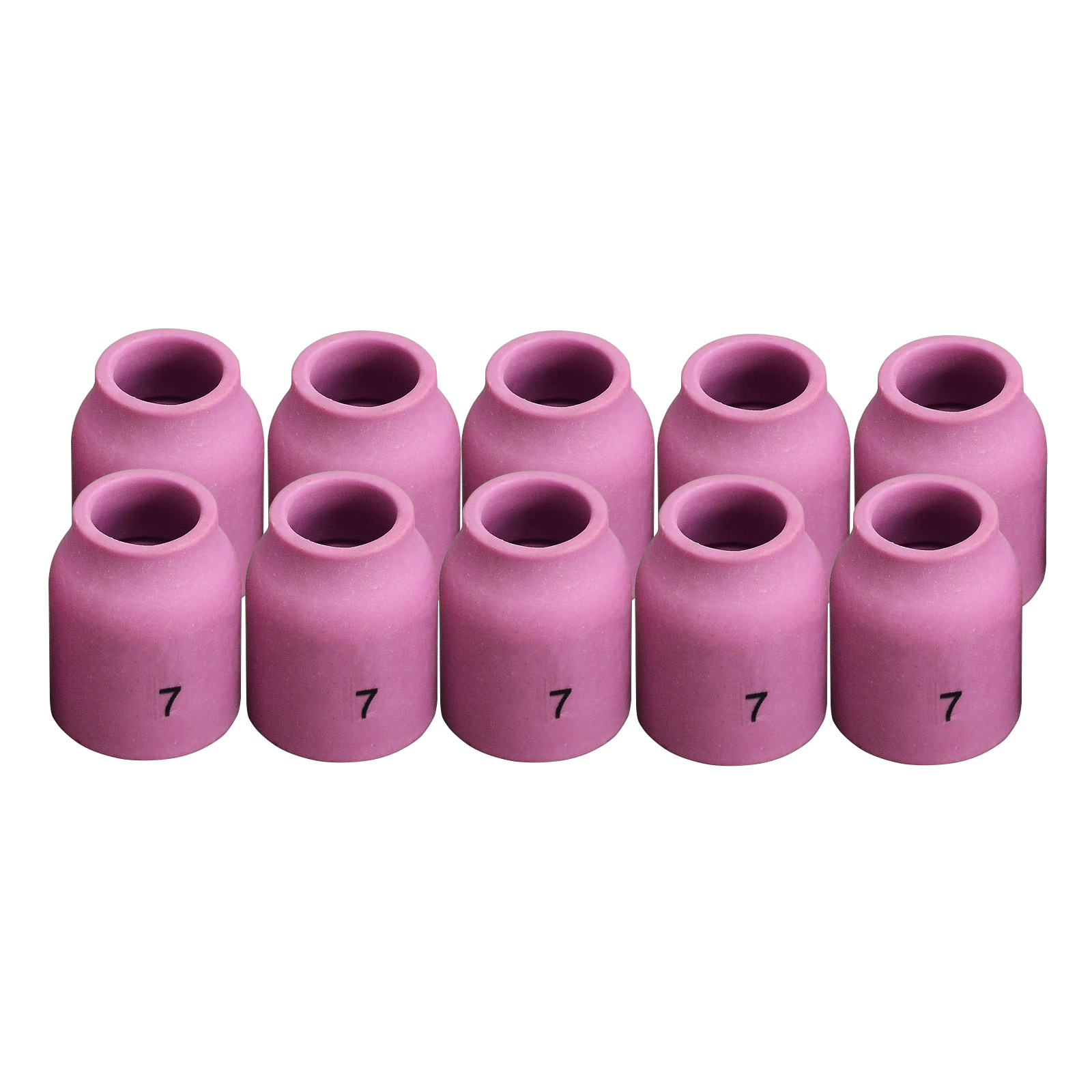 HK-Bluesweld TIG Gas Lens Alumina Nozzle Ceramic Cup 53N61 (#7 7/16") Fit PTA DB SR WP 9 17 18 20 25 26 TIG Welding Torch 10pk