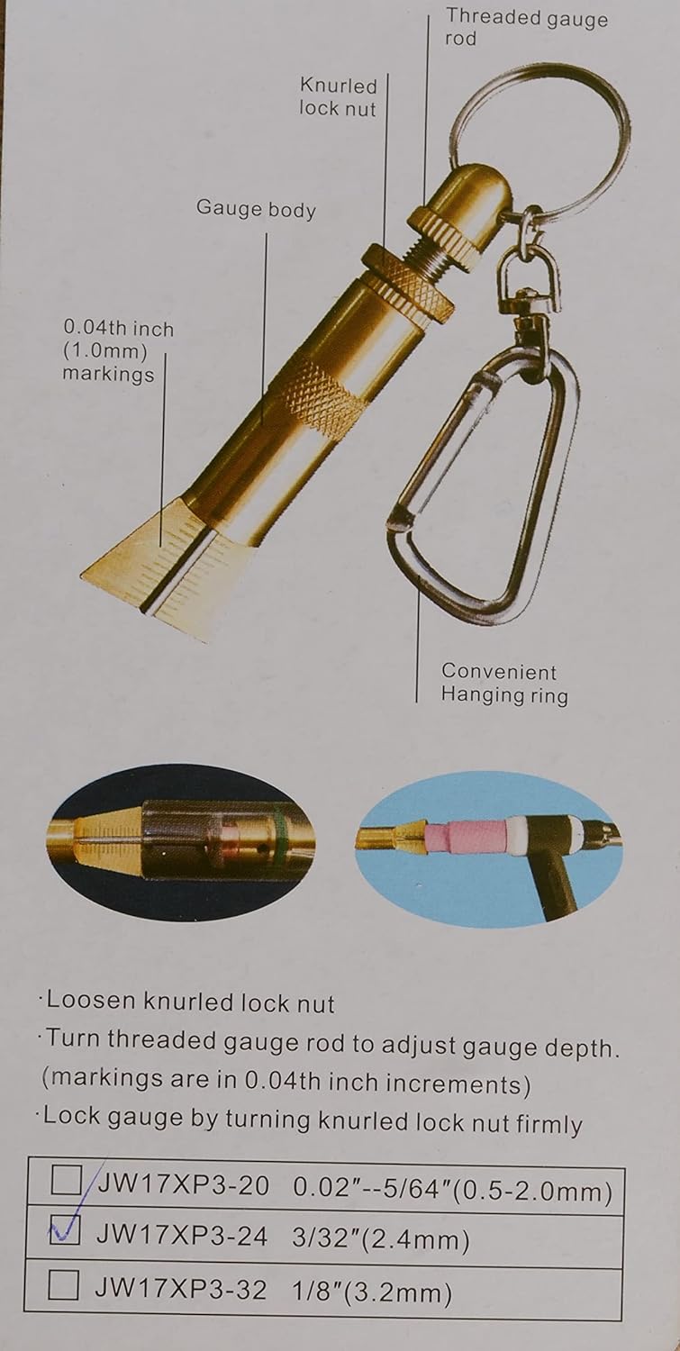 Tungsten Stick-out Gauge 3/32" for Tungsten Electrode