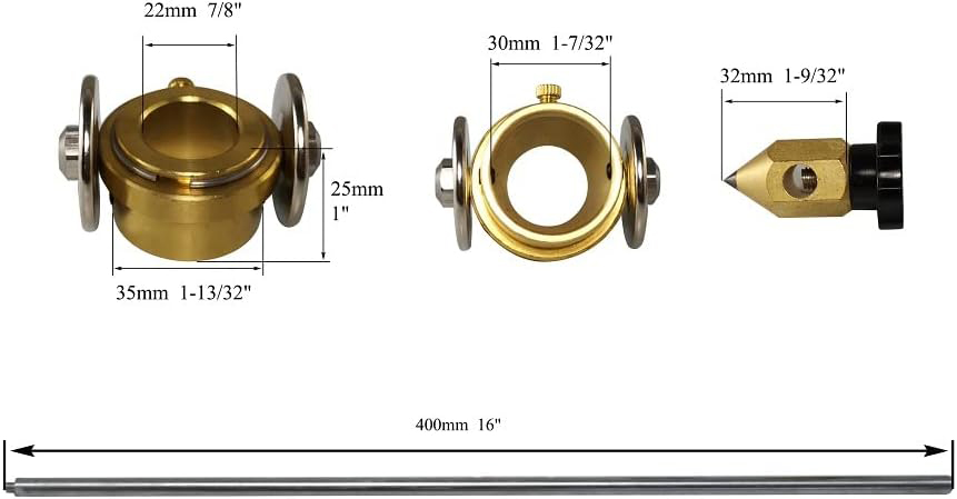 HK-Bluesweld SG-55 AG-60 Plasma Cutter Cutting Torch Circinus Roller Guide Wheel Compass