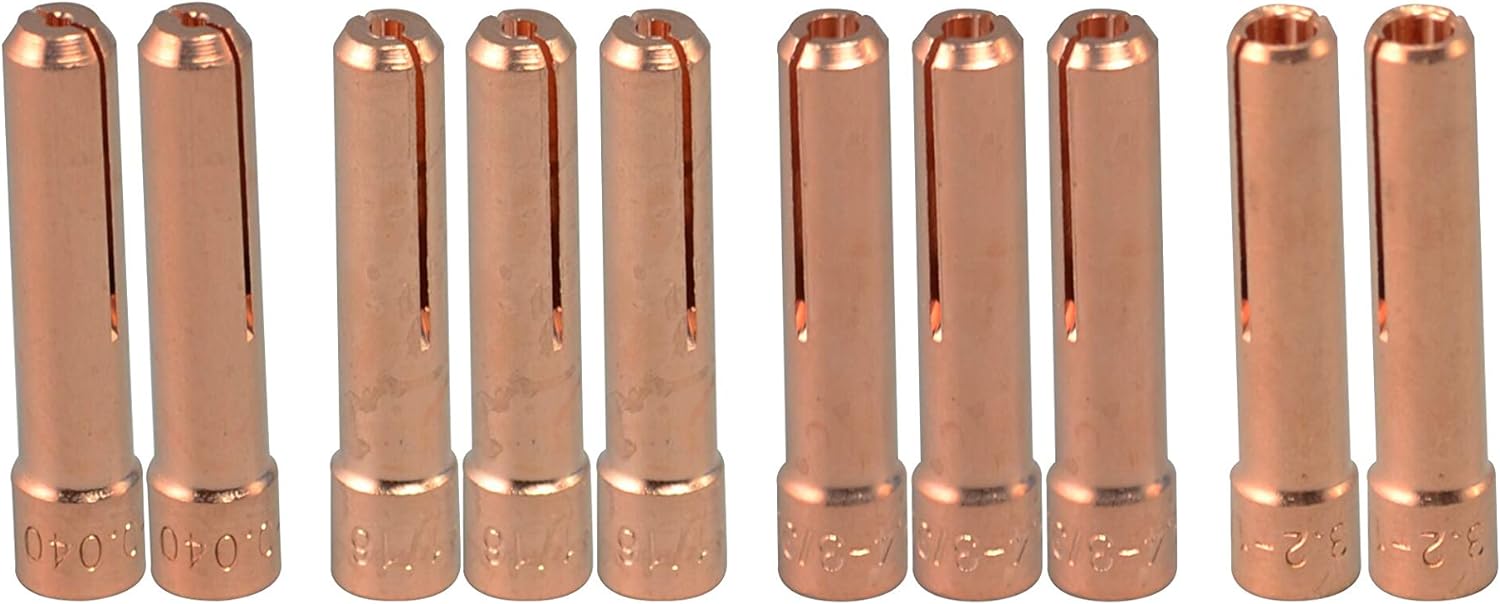 TIG Stubby Collet 10N23S (1/16" & 1.6mm Orifice) For PTA DB SR WP 17 18 26 TIG Welding Torch 10pk