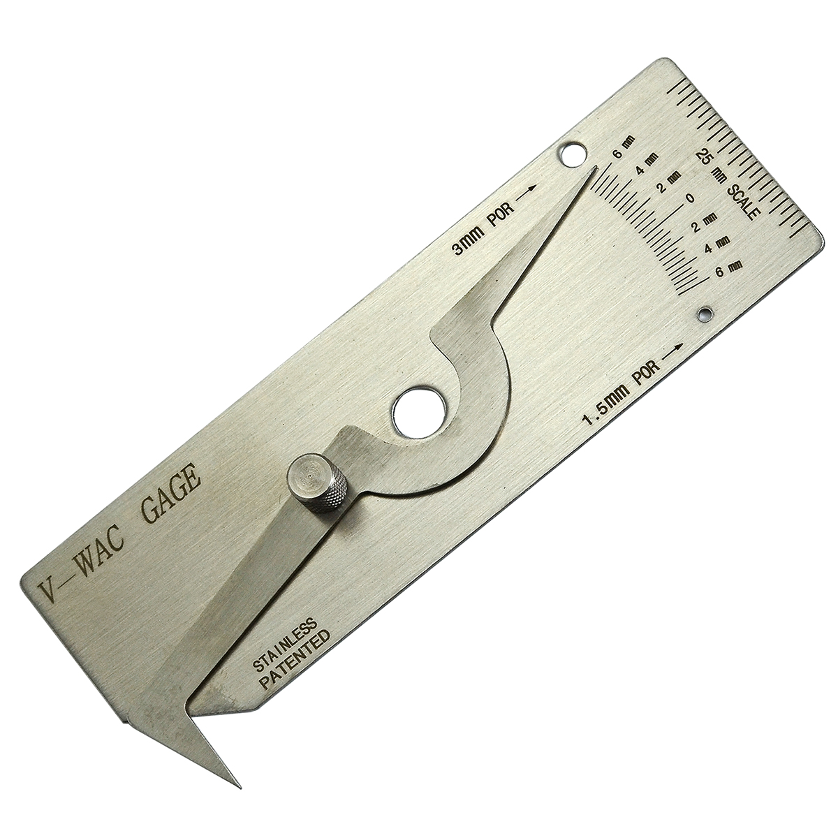 HK-Bluesweld V-Wac Gage Single Welding Gauge Inspection Metric Stainless Steel