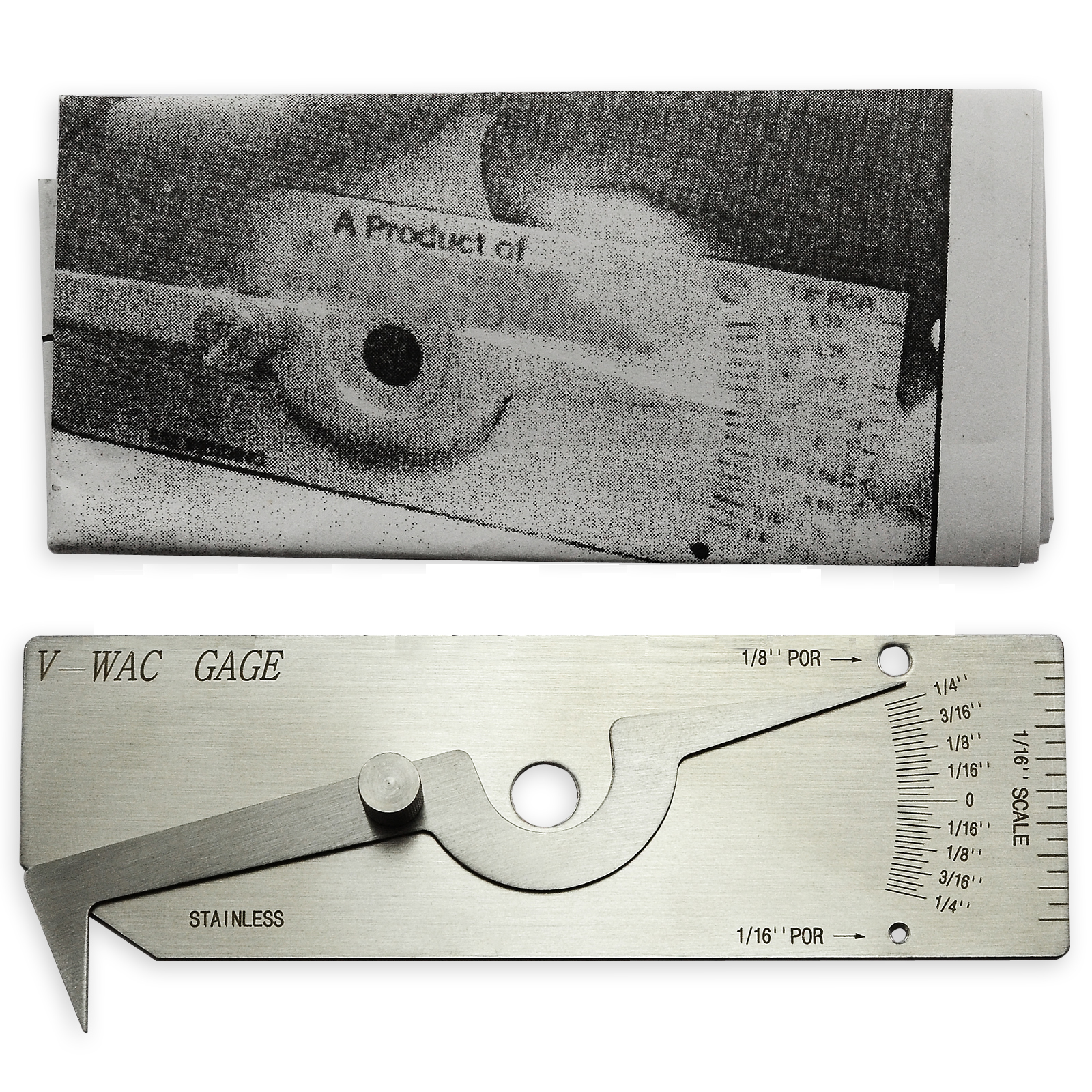 HK-Bluesweld V-WAC Single Weld Gage Inch Inspection Gauge