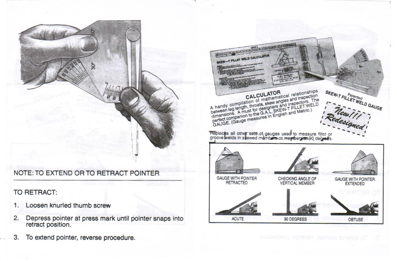 HK-Bluesweld Skew-t Fillet Weld Gauge Gage Welding Inspection