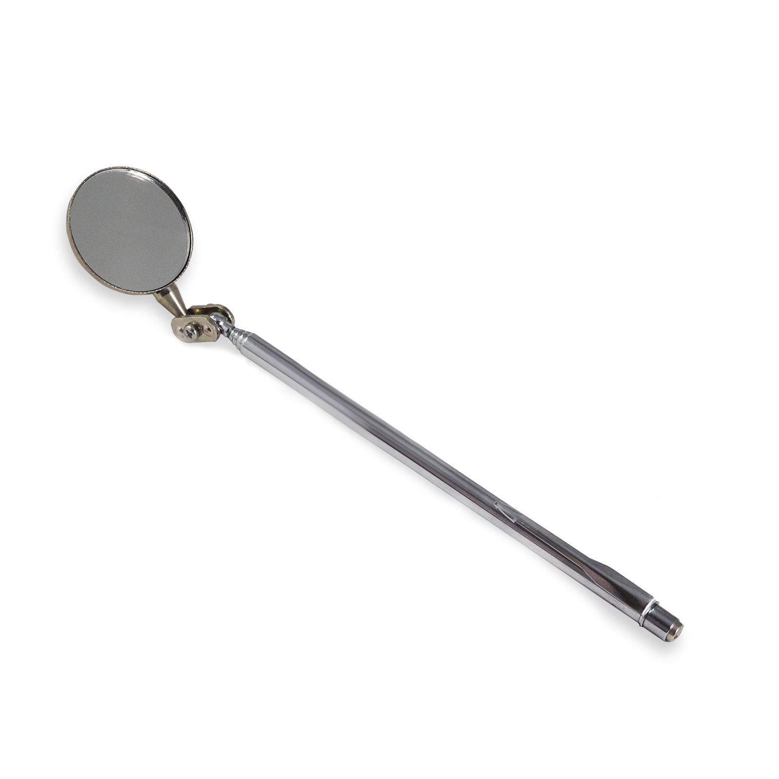 Adjustable Telescopic Inspection Mirror Swivel Arm Pocket Clip Tools Retractable Handle 360 Swivel