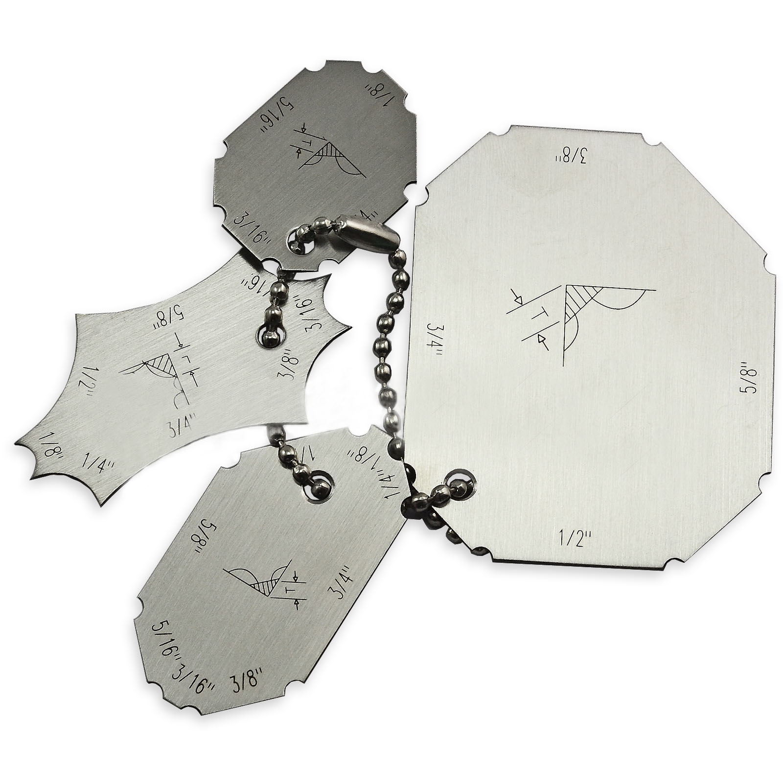 Welding Gauge Four-Piece Gage inch standard